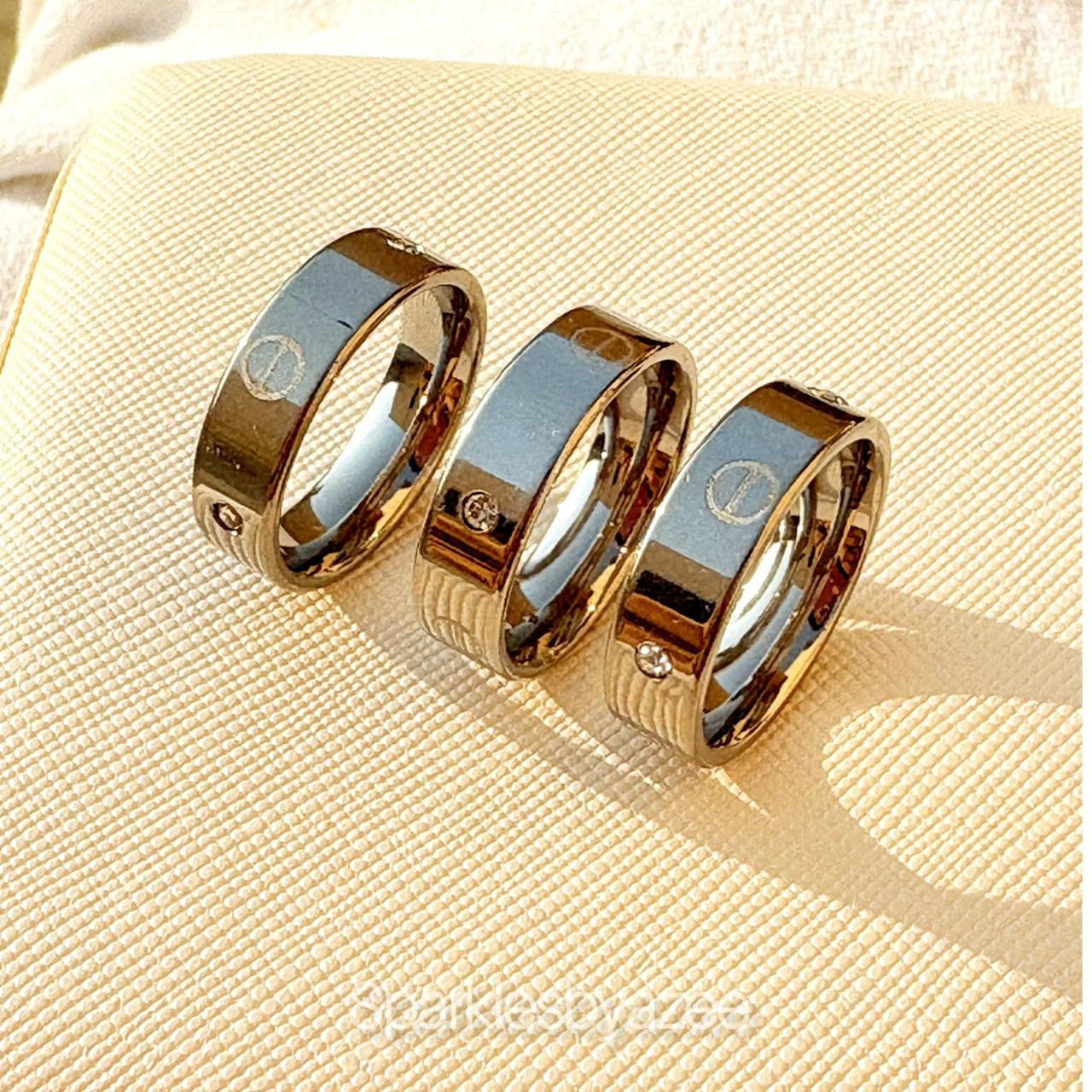 Silver Cartier Ring - Stainless Steel